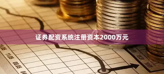 证券配资系统注册资本2000万元