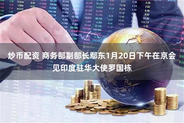 炒币配资 商务部副部长鄢东1月20日下午在京会见印度驻华大使罗国栋